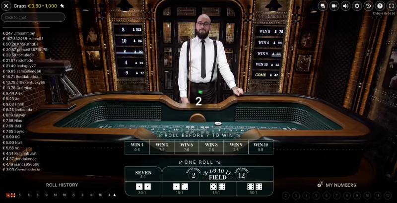 Craps Trực Tiếp - Kịch Tính Với Từng Lượt Đổ Xúc Xắc 3 Các Giai Đoạn Của Trò Chơi