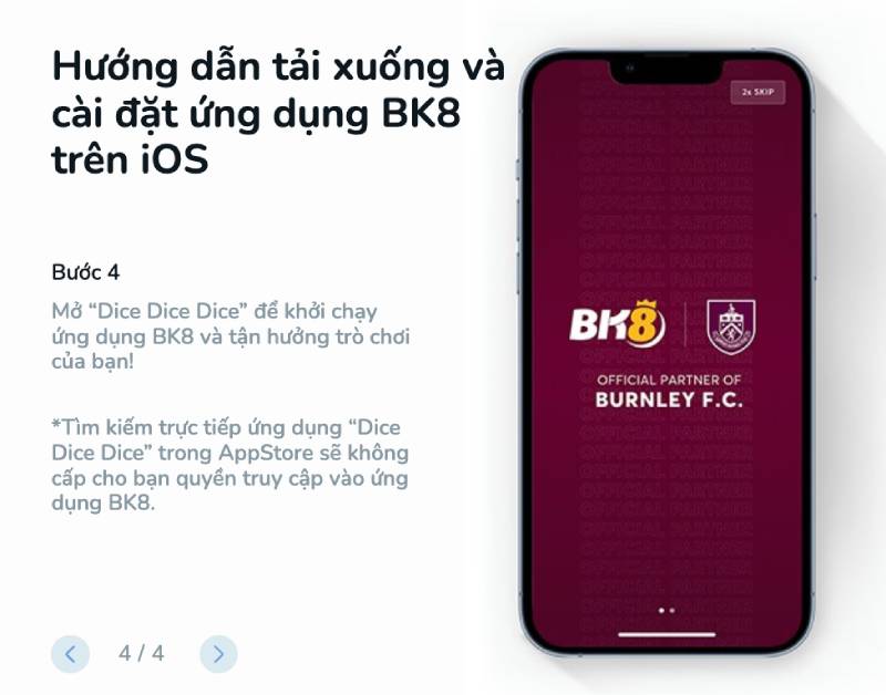 Hướng Dẫn Tải App BK8 Trên iOS, APK Vài Bước 6 Cài đặt và đăng nhập vào BK8