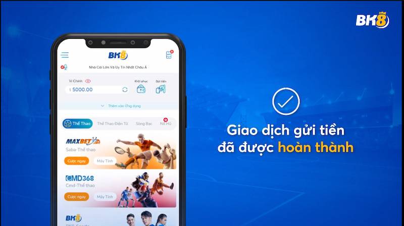 Hướng Dẫn Chi Tiết Nạp Tiền BK8 Với Nhiều Phương Thức 7 Hoàn tất giao dịch