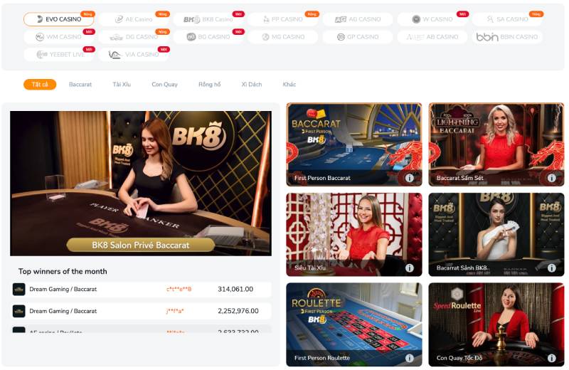 BK8 - BK 8 link đăng nhập nhà cái thể thao bk8 uy tín tặng 88k 7 Sòng Bài Trực Tuyến – Mang Casino Quốc Tế Đến Ngay Gần Bạn