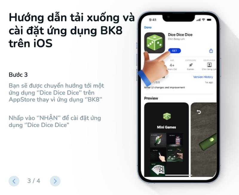 Hướng Dẫn Tải App BK8 Trên iOS, APK Vài Bước 5 Tải ứng dụng “Dice Dice Dice” từ AppStore